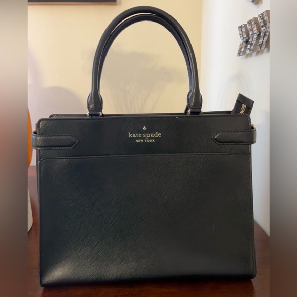 Kate Spade Black Staci Medium Satchel - Picture 1 of 7